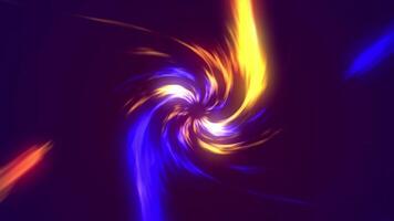 Dynamic swirling abstract patterns with vibrant colors in digital animation video