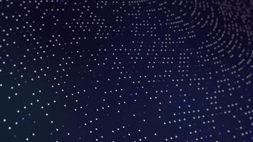 Visualizing data patterns in a dark, starry environment at night video