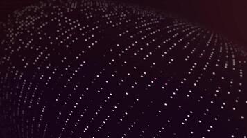 Bright dots create mesmerizing patterns in a dark background video