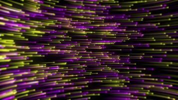 Colorful light streaks move dynamically in a vibrant digital space with a dark backdrop, creating an energetic atmosphere video