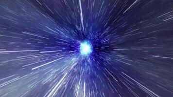 Journey through a vibrant space tunnel showcasing cosmic wonders and colors video