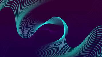 Dynamic abstract waves create a vibrant visual experience for relaxation and meditation video