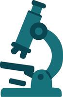 Microscope Icon Colorful Medical Science Illustration vector