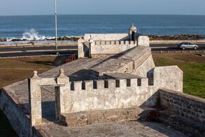 Barrier constructed as part of Cartagena walls known as El Espigon. El espigon de la Tenaza. Tenaza de Santa Catalina. photo
