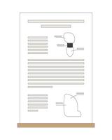 Science poster presentation with diagrams and text blocks 2D cartoon object. Informative research paper. Engineering learning material isolated element flat clip art on white. Spot illustration vector