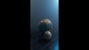 abstraction of feeding rubber planets. Planetary System Simulation Depth of Field video