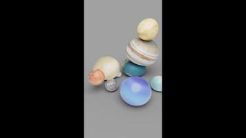 Planetary System Digital Render Exploration video