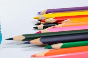 Colorful Pencils Arranged for Back to School Creative Projects and Learning Activities photo