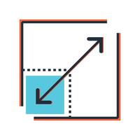 Scalability icon image on white background vector