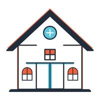 Bungalow icon image on white background vector