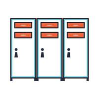Locker room icon image on white background vector