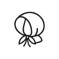 Simple Kerchief Outline Symbolizing Modesty Headwear and Tradition vector