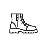 Stylized Boot Icon Offers a Simple and Clear Visual Representation vector