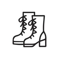 Stylish Lace Up Boots Ready for Fashion Forward Adventures Ahead vector