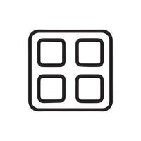 Explore the Application Grid An Interface Icon for Digital Platforms vector