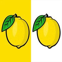 realistic lemon fruit design vector