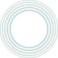 Concentric ripple-style water circle frame with light blue wave patterns and smooth gradients, ideal for spa, nature, or calm water-themed creative graphic compositions vector