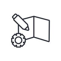 customize icon line design style vector