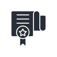 certificate icons Editable stroke vector