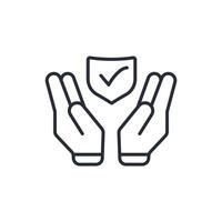 secured icons line Editable stroke vector