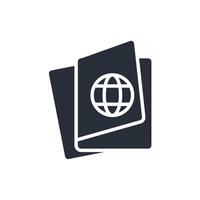passport icons Editable stroke vector