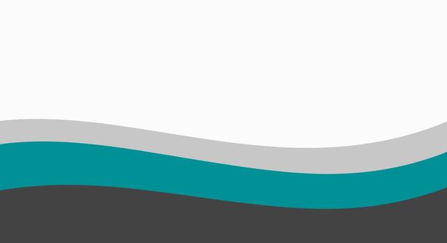 Abstract teal grey and white curved layers create a modern background vector