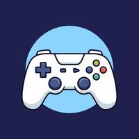 White Gaming Controller Icon Design for Game App vector