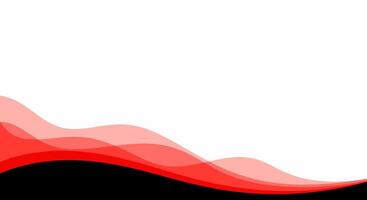 Abstract background with layered red waves against a black and white backdrop vector