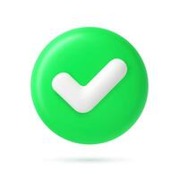 Realistic Right 3D Button. vector
