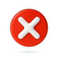 Cancel cross icon. vector