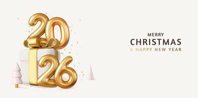 Christmas 2026 celebration gift image vector