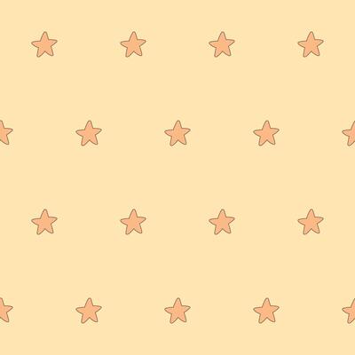 Yellow Fun Star Baby Clothing Textile Seamless Swatch Background. Hand Drawn Doodle Infant Fabric Pattern. Cute Kawaii Whimsical Wrapping, Wallpaper Nursery Art. Vintage Elegant Retro Style