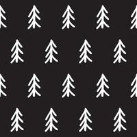 Fir Tree Seamless Background. Funny Positive Sketch Drawn Element Textile. Baby Kid Clothing Fabric Print. Simple Graphic Shape Wrapping Paper design. Wallpaper Abstract Line Art Pattern Swatch. vector