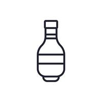 liqueur line icons style collection vector