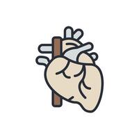 heart icons color isolated vector