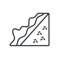 sandwich icons line style isolated vector