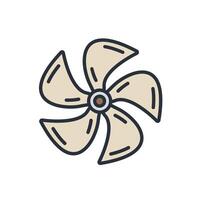 propeller icons isolated on White Background. Flat style design vector