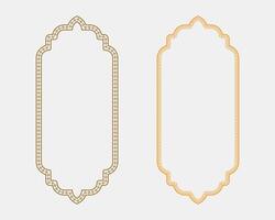 Decorative frames in two colors vector