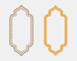 Ornate decorative frames in two colors vector