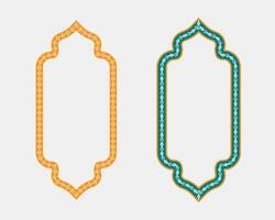 Frame art template border and flower design stylish and artistic border set for digital and print vector