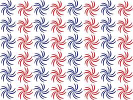 USA patriotic pattern with red and blue swirling stars ,abstract Seamless red and blue swirl star pattern representing American patriotic themes. Suitable for 4th of July wrapping paper, backgrounds, vector