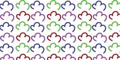 Memphis geometric seamless pattern. Colorful abstract background with wavy lines, loops, and fun doodle shapes. Retro kids design in multicolor for fabric, wallpaper, and digital art, Bright. vector