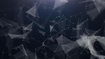 Technology abstract triangle background video