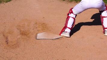 An intricate action sequence showcasing a thrilling baseball slide to home plate during a game video