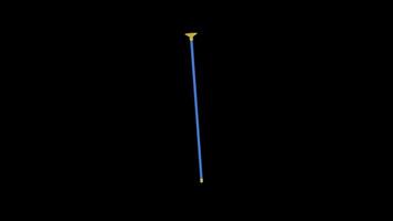 Suction Cup Arrow Rotating on a Transparent Background. Seamless Loop. 4K video