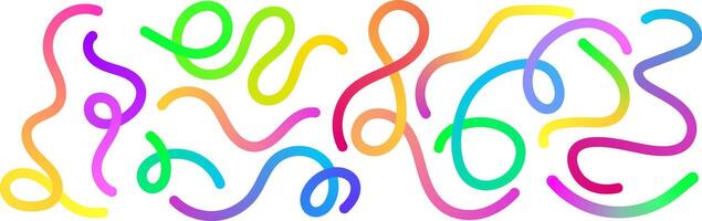 A colorful abstract design with many different shapes vector