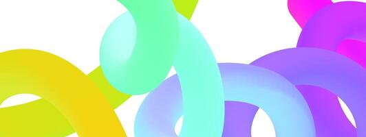 Colorful abstract shapes on a white background vector