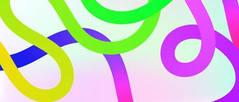 Colorful abstract background with a curved line vector