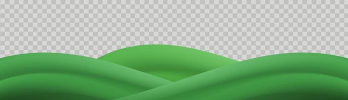 Green mountains background with a copy space vector