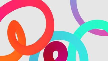A colorful abstract design with circles and lines vector